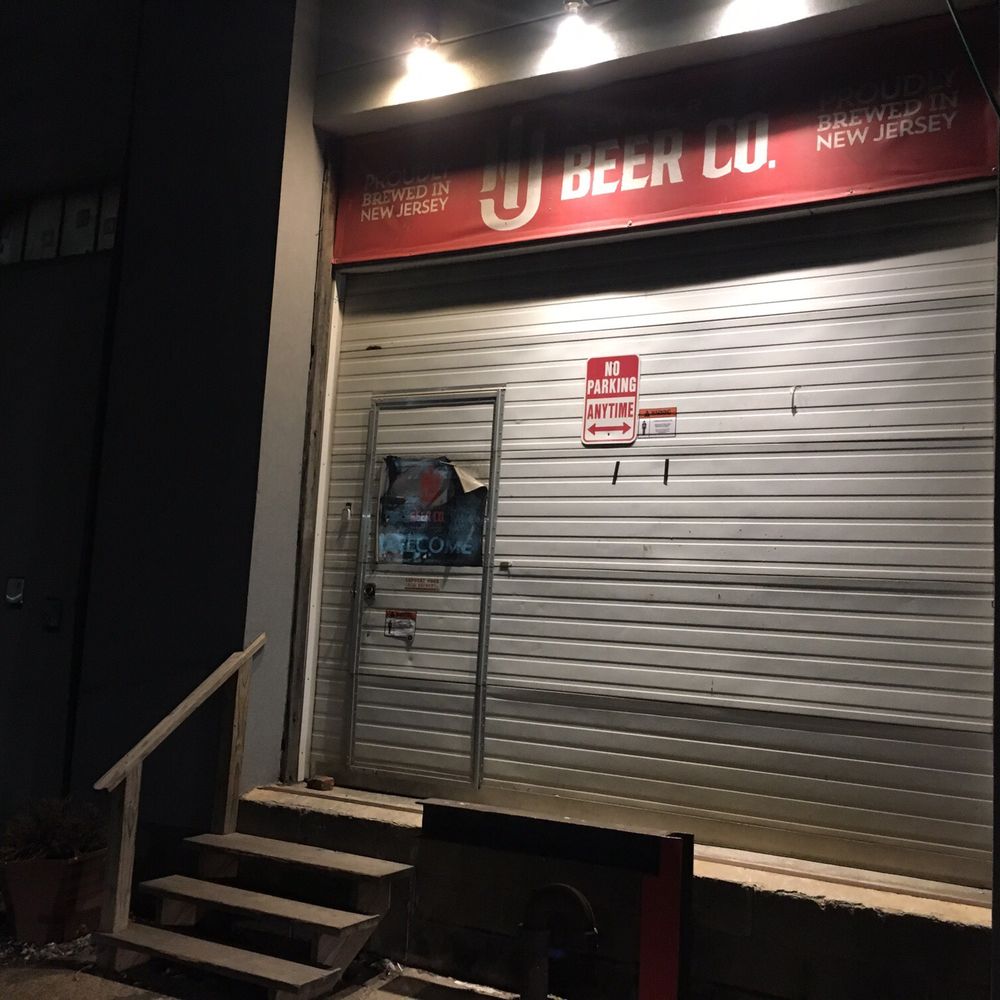 New Jersey Beer Co - Outside! Look for the red banner. - Breweries Near Me - North Bergen, New Jersey