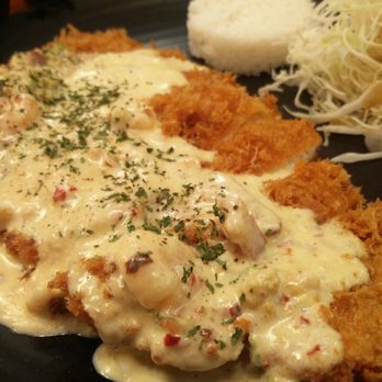 Katsuya - Carbonera katsu with cheese, shrimp - Japanese Near Me - Toronto, Ontario Katsuya - Carbonera katsu with cheese, shrimp - Japanese Near Me - Toronto, Ontario