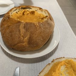 Beira Mar Sao Mateus - Seafood Stew (served in bread bowl)