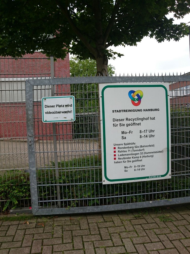 Recyclinghof Steilshoop Recycling Center Schwarzer Weg 10 Steilshoop Hamburg Germany Yelp