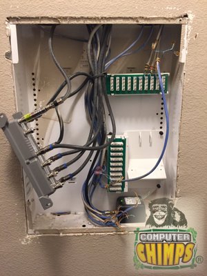 Network Cabinets - Have a Home Networking problem or need to finish a Home Networking Cabinet? Call Computer Chimps today to learn more! Network Cabinets - Have a Home Networking problem or need to finish a Home Networking Cabinet? Call Computer Chimps today to learn more!