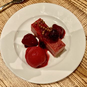 Belton Woods - Raspberry Delice with raspberry sorbet £8.50 - Hotels Near Me