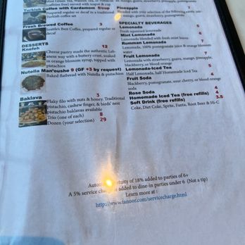 Tanoor - Menu page 4 - Lebanese Near Me - Sammamish, Washington Tanoor - Menu page 4 - Lebanese Near Me - Sammamish, Washington