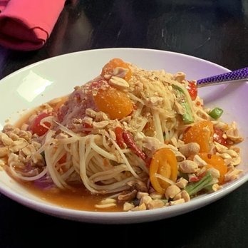 Takoi - Papaya Salad - extra hot with sticky rice - Thai Near Me - Detroit, Michigan