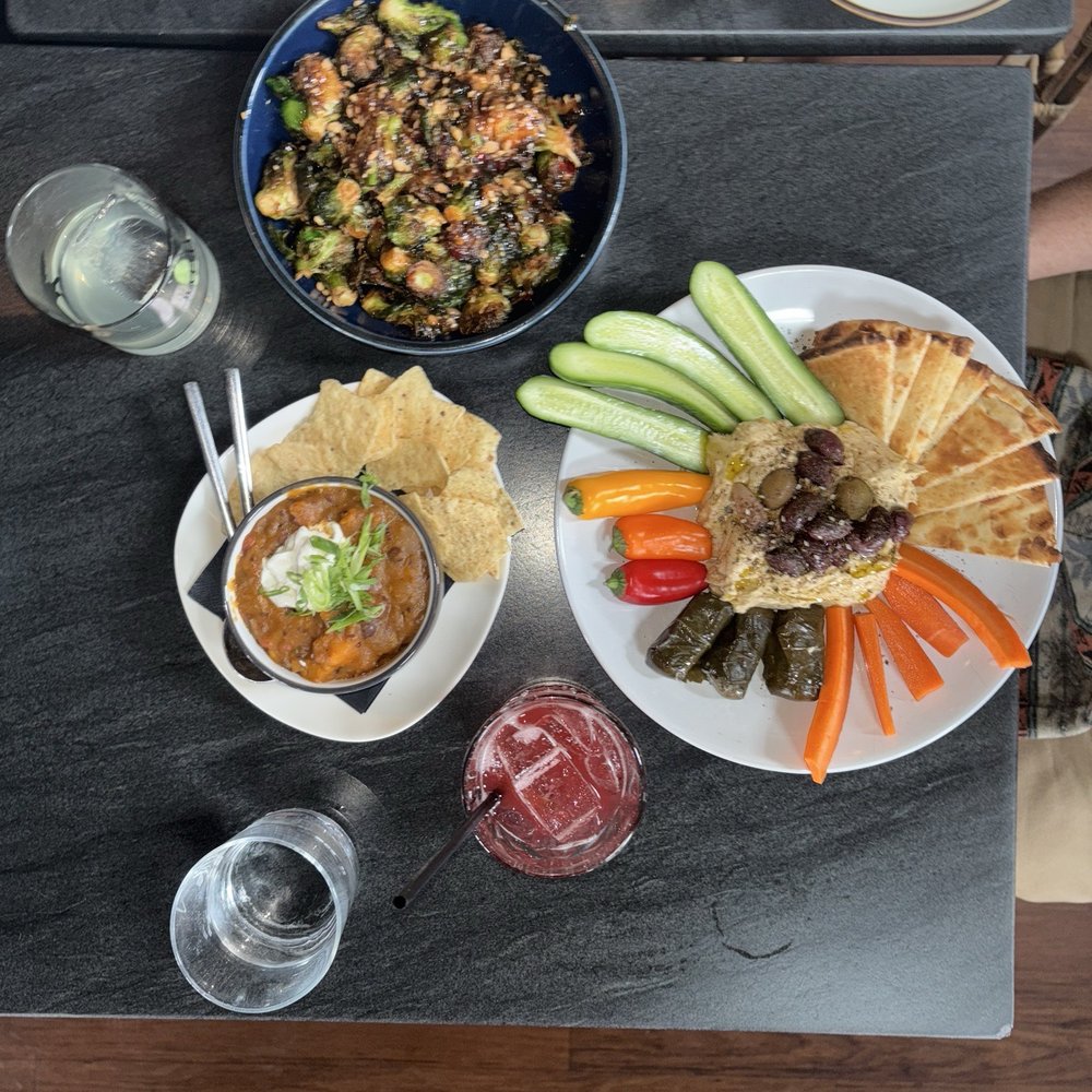 Batson River Brewing & Distilling - Kennebunk - brussels sprouts, pita plate, and vegetarian chili - Breweries Near Me - Kennebunk, Maine Batson River Brewing & Distilling - Kennebunk - brussels sprouts, pita plate, and vegetarian chili - Breweries Near Me - Kennebunk, Maine
