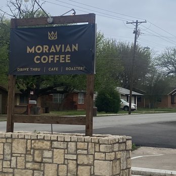 Moravian Coffee - Sign out front: Drive Thru * Cafe* Roastery - Coffee & Tea Near Me - Midlothian, Texas Moravian Coffee - Sign out front: Drive Thru * Cafe* Roastery - Coffee & Tea Near Me - Midlothian, Texas
