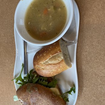 Panera Bread - Chicken noodle soup with side bread and a sammy - Sandwiches Near Me - Highlands Ranch, Colorado Panera Bread - Chicken noodle soup with side bread and a sammy - Sandwiches Near Me - Highlands Ranch, Colorado