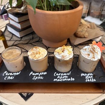 Plants & Coffee - Iced latte flight - Cafes Near Me - Easton, Pennsylvania Plants & Coffee - Iced latte flight - Cafes Near Me - Easton, Pennsylvania