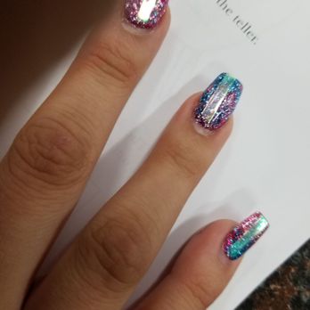 Nail Galleria - Middle finger is crooked, next finger is towards the left, and the pinky one as well. - Nail Salons Near Me - Bakersfield, California Nail Galleria - Middle finger is crooked, next finger is towards the left, and the pinky one as well. - Nail Salons Near Me - Bakersfield, California