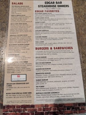 Menu photo 3 Edgar Bar Edgar, MT