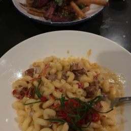 Angry Mac Cheese and Steak Frites* Angry Mac Cheese and Steak Frites*