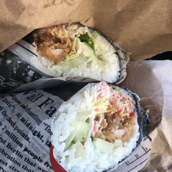 Poké Station and Kitchen - Shrimp Tempura Sushiritto - Poke Near Me - Boston, Massachusetts