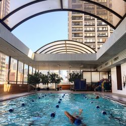 Z Club NY - We offer Aqua Zumba four times per weeks in a beautiful heated salt water pool. Join the pool party now!