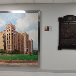 LDS Hospital - LDS Hospital historic picture showing original architectural design. The hospital needed to be enlarged, and lost original Beauty, IMO.