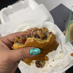 St George Tavern - I totally would've posted a better picture of the burger because it looked really nice but It was finger licking good!!