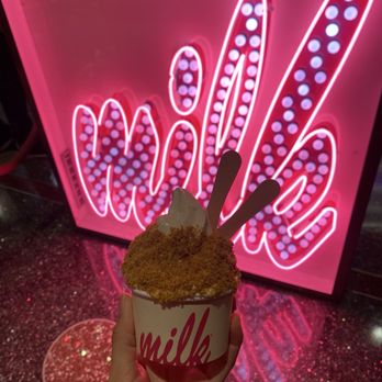 Milk Bar - Cereal soft serve with graham crackers - Desserts Near Me - Las Vegas, Nevada