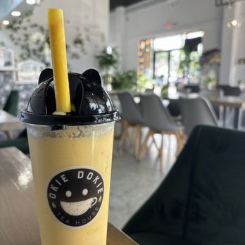 Okie Dokie Teahouse - Mango smoothie - Bubble Tea Near Me - Katy, Texas Okie Dokie Teahouse - Mango smoothie - Bubble Tea Near Me - Katy, Texas