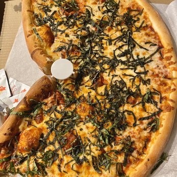 Rocco's - Build Your Own Cheese Pizza with 1 Topping Pizza ($18 half) - Bars Near Me - Seattle, Washington Rocco's - Build Your Own Cheese Pizza with 1 Topping Pizza ($18 half) - Bars Near Me - Seattle, Washington