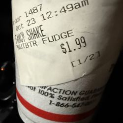 Cook Out - Milkshake Price