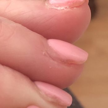 Area One Nail Spa - Sides are not smooth and missing color. - Nail Salons Near Me - Corona, California