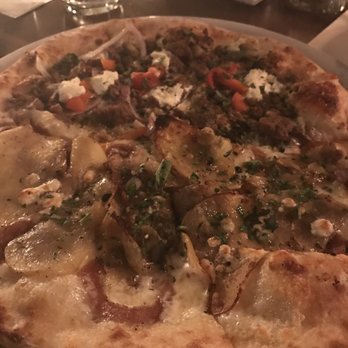 Mioposto - Half lamb sausage with goat cheese, half potato with gorgonzola. - Italian Near Me - Seattle, Washington