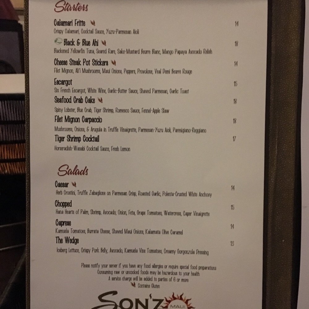 Son'z Steakhouse - Steakhouses Near Me - Lahaina, Hawaii Son'z Steakhouse - Steakhouses Near Me - Lahaina, Hawaii