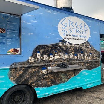 Greek On The Street - a blue food truck - Food Trucks Near Me