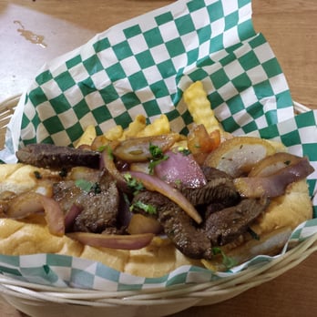 Mostro Burger - Empesando despues de Navidad uno de los ricos sandwich de lomo saltado de *Mostro Burger* rico savor inconparable lo recomiendo.. - Peruvian Near Me - Duluth, Georgia