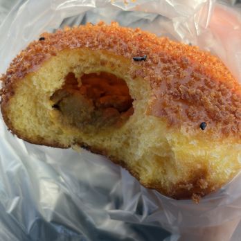 Tous Les Jours - Interior and top of Croquette - Curry Croquette - Bakeries Near Me - San Diego, California Tous Les Jours - Interior and top of Croquette - Curry Croquette - Bakeries Near Me - San Diego, California