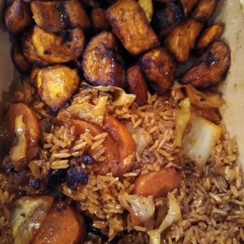YKO Chicken BBQ - Plantains and rice. The plantains were delicious today. Soft and sweet, not starchy like last time. - Chicken Shop Near Me - Ottawa, Ontario
