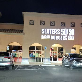 Slater's 50/50 - Outside - Burgers Near Me - Las Vegas, Nevada Slater's 50/50 - Outside - Burgers Near Me - Las Vegas, Nevada