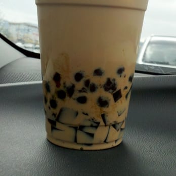 Little Bean - tapioca coffee jelly tea ($3.50) - yumm yumm..  not too sweet, just the way i like it - Shaved Ice Near Me - Rowland Heights, California
