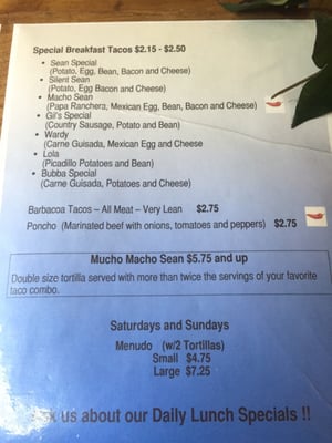 Menu photo 3 Mary's Tacos Kerrville, TX Menu photo 3 Mary's Tacos Kerrville, TX