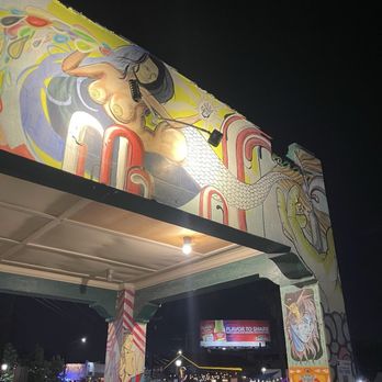 Little Death - Not the best picture of the outside art but will try to get better pictures next time. - Wine Bars Near Me - San Antonio, Texas