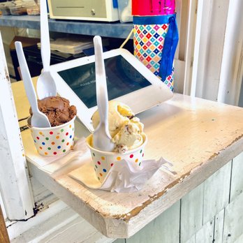 Gil & Bert's Ice Cream - Gil & Bert's -- Choco pb, and Gigi's butter pecan - Ice Cream & Frozen Yogurt Near Me - Cranbury, New Jersey