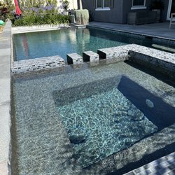 Crystal clear pool and spa