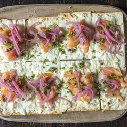 Game Changer Brewhouse - Smoked Salmon Flatbread