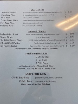Menu photo 2 Gyro's Drive Inn San Antonio, TX