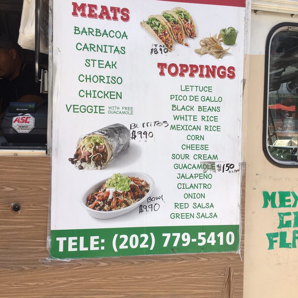 Mexican Grill Flavor - Menu as of May 2017 - Food Trucks Near Me Mexican Grill Flavor - Menu as of May 2017 - Food Trucks Near Me