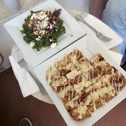 Opera House Coffee - Kale salad and flat-bread.