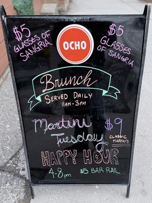Menu photo 1 Hotel Ocho Restaurant Toronto, ON Menu photo 1 Hotel Ocho Restaurant Toronto, ON