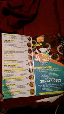 Menu photo 1 Pierre's Caribbean Cuisine Miami, FL Menu photo 1 Pierre's Caribbean Cuisine Miami, FL