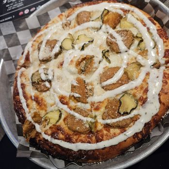 Flappy's Pizza - Big Dill Pizza (minus bacon), thicc crust, outstanding!!! - Pizza Near Me - Sonora, California Flappy's Pizza - Big Dill Pizza (minus bacon), thicc crust, outstanding!!! - Pizza Near Me - Sonora, California