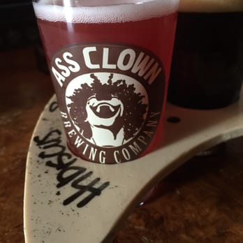 Ass Clown Brewing - Hibiscus rose blonde beer! One of the 4 flight choices we did - Breweries Near Me - Cornelius, North Carolina