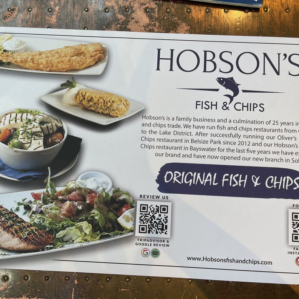 Hobson's Fish & Chips - 8.22.23 - British Near Me - London, XGL
