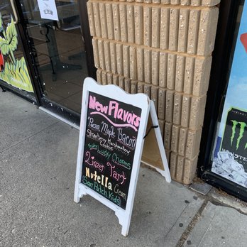 Ice Cream Social - a chalkboard sign on the sidewalk - Ice Cream & Frozen Yogurt Near Me - Commack, New York Ice Cream Social - a chalkboard sign on the sidewalk - Ice Cream & Frozen Yogurt Near Me - Commack, New York