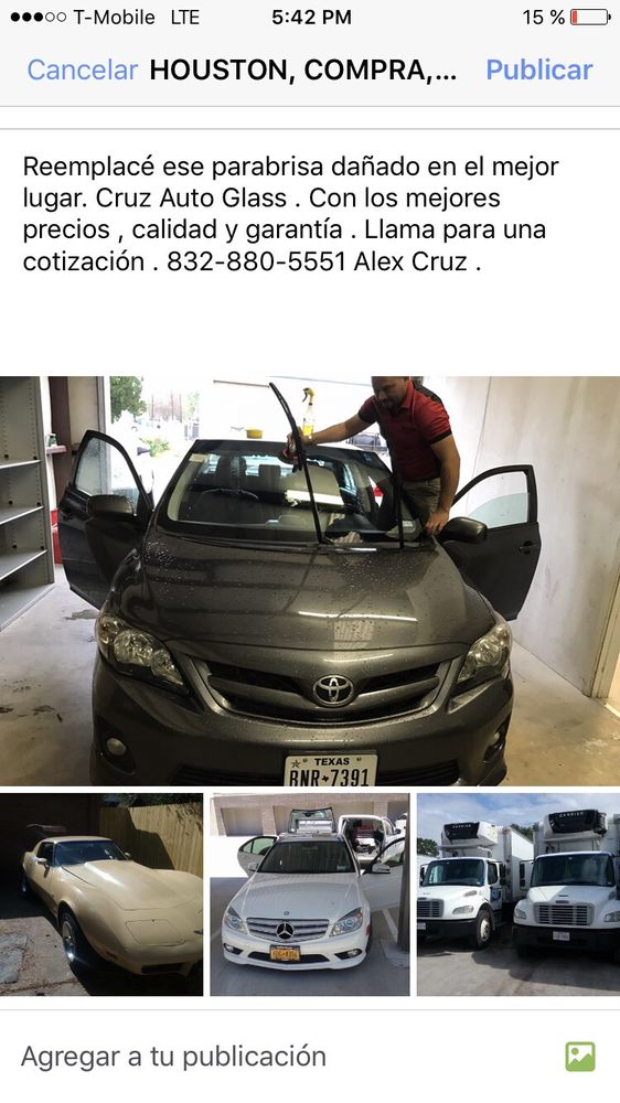 CRUZ AUTO GLASS 4824 Hardway St, Houston, Texas Auto Glass Services