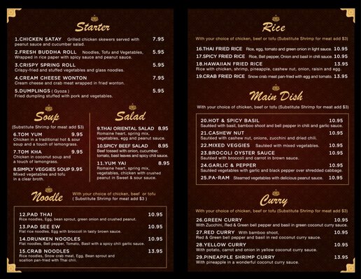 Menu photo 5 Lotus Thai Cuisine Los Osos, CA Menu photo 5 Lotus Thai Cuisine Los Osos, CA