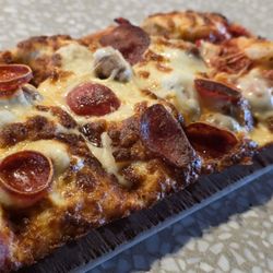 Luxe Golf Bays - Detroit Style Meat Lovers Pizza