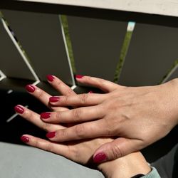 Sausalito Nail Salon - Gel Manicure - OPI Malaga Wine